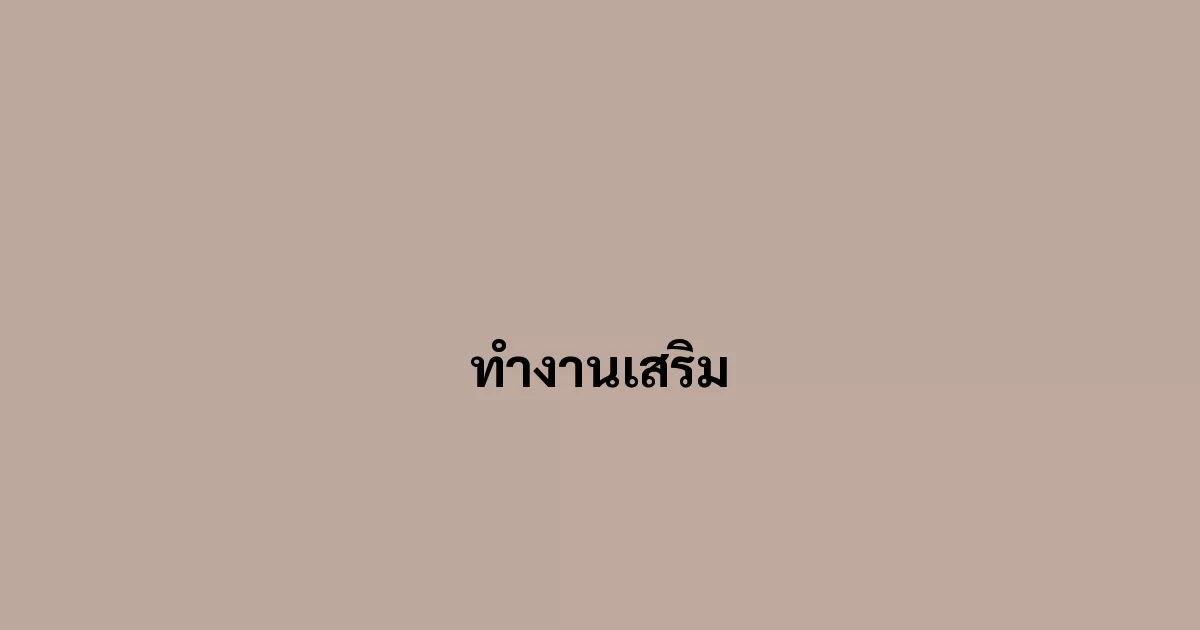 ทำงานเสริม