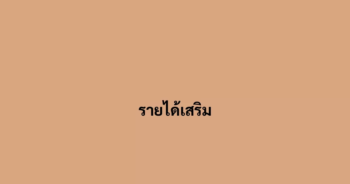 รายได้เสริม